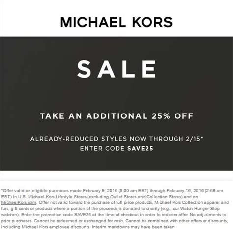 michael kors vip promo code|michael kors outlet discount code.